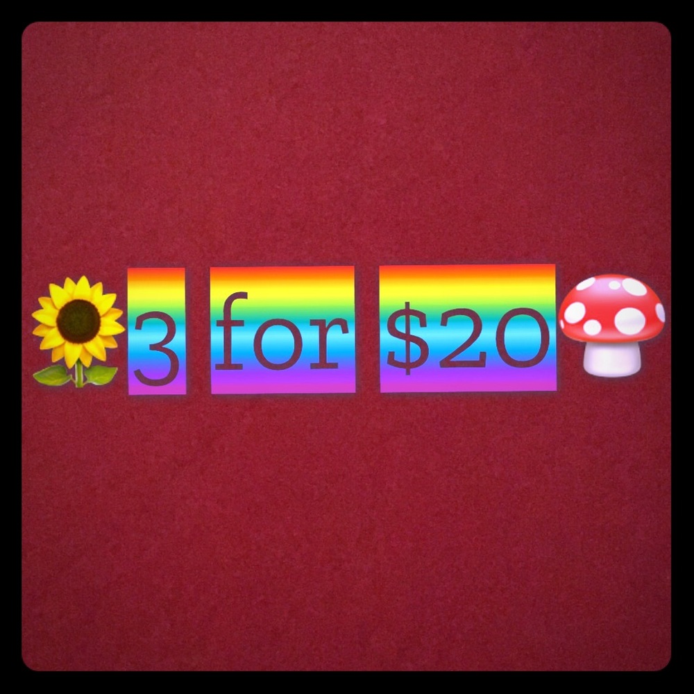 🌻3/$20🍄 Check out my closet! MAKE OFFERS